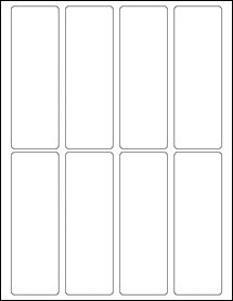 1.75" x 5.25" Blank Label Template - OL9095