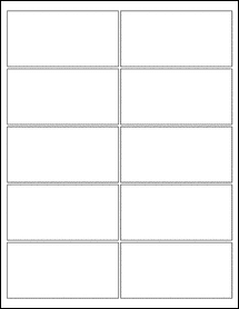 Sheet of 3.997" x 1.997"  labels