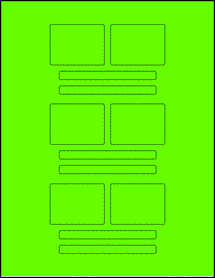 Sheet of Digital Video Fluorescent Green labels