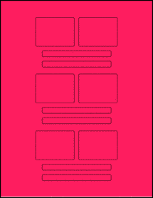 Sheet of Digital Video Fluorescent Pink labels