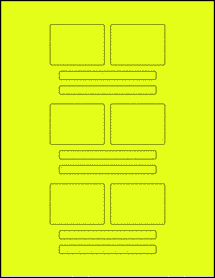 Sheet of Digital Video Fluorescent Yellow labels