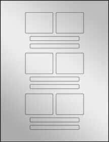 Sheet of Digital Video Silver Foil Inkjet labels