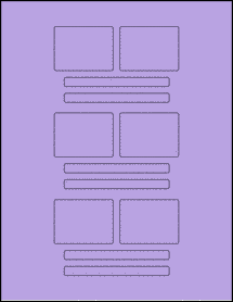 Sheet of Digital Video True Purple labels