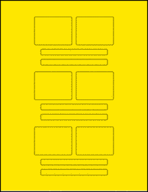 Sheet of Digital Video True Yellow labels