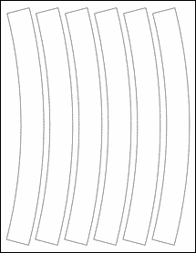 Sheet of 1.63" x 10.39" 100% Recycled White labels