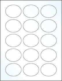 Sheet of 2.1875" x 1.75" Clear Gloss Inkjet labels