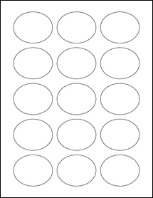 Sheet of 2.1875" x 1.75" 100% Recycled White labels