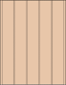 Sheet of 1.5" x 11" Light Tan labels