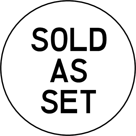 1.5" Circle "Sold as Set" Packaging Labels - Pre-Printed Labels - Circle - 30 Labels/Sheet