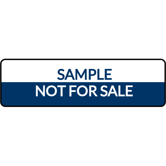 1.75" x 0.5" Sample: Not for Sale Product Labels - Pre-Printed Labels - RC - 80 Labels/Sheet