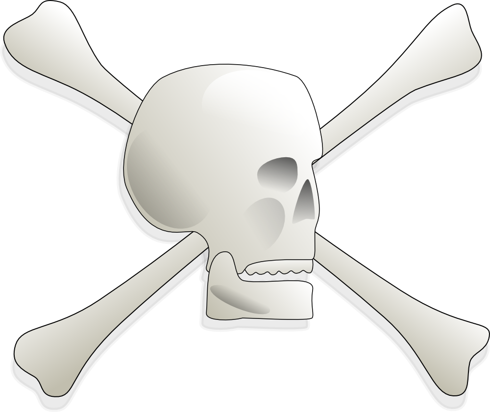 Download OnlineLabels Clip Art - Skull And Bones