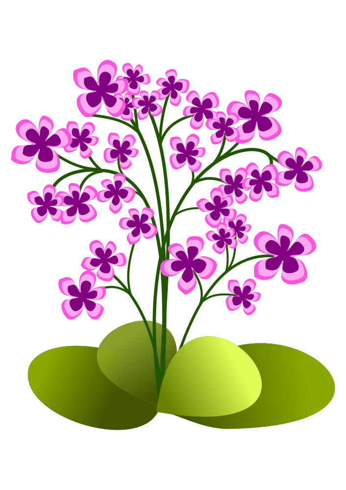 OnlineLabels Clip Art Small Flowers