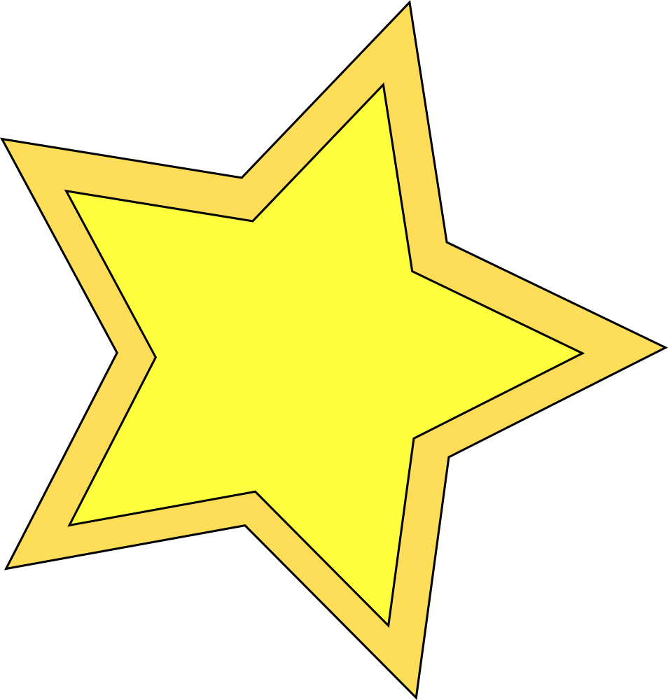OnlineLabels Clip Art Double Star
