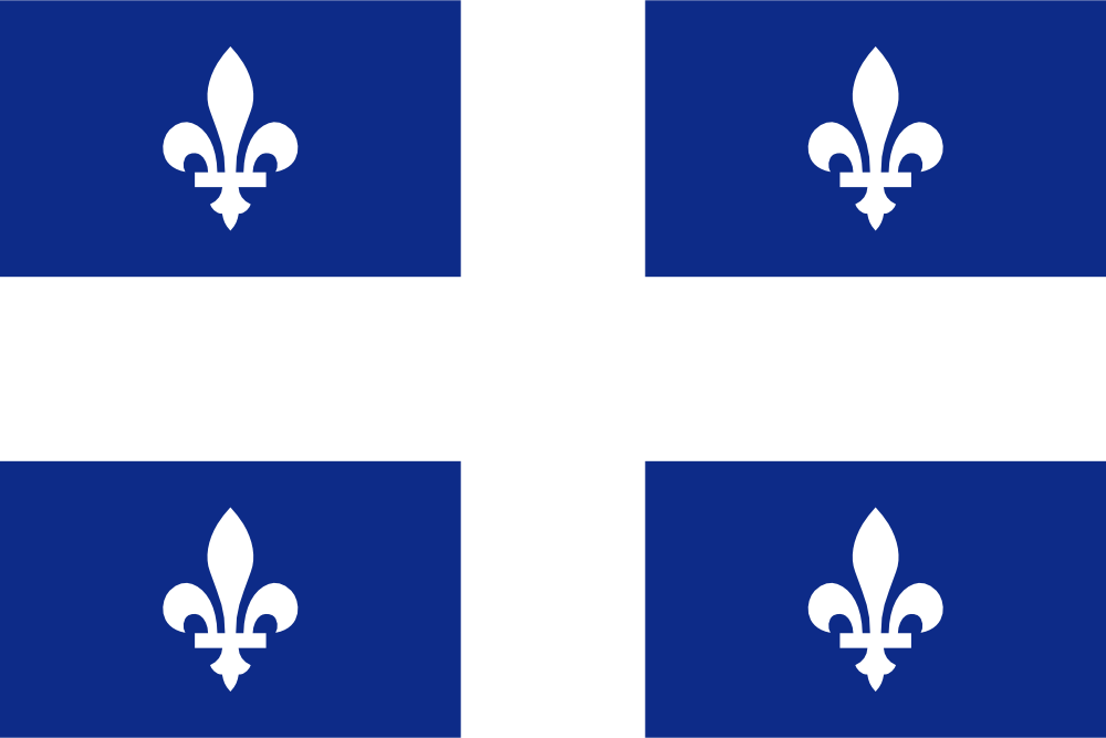 OnlineLabels Clip Art - Flag Of Quebec Canada