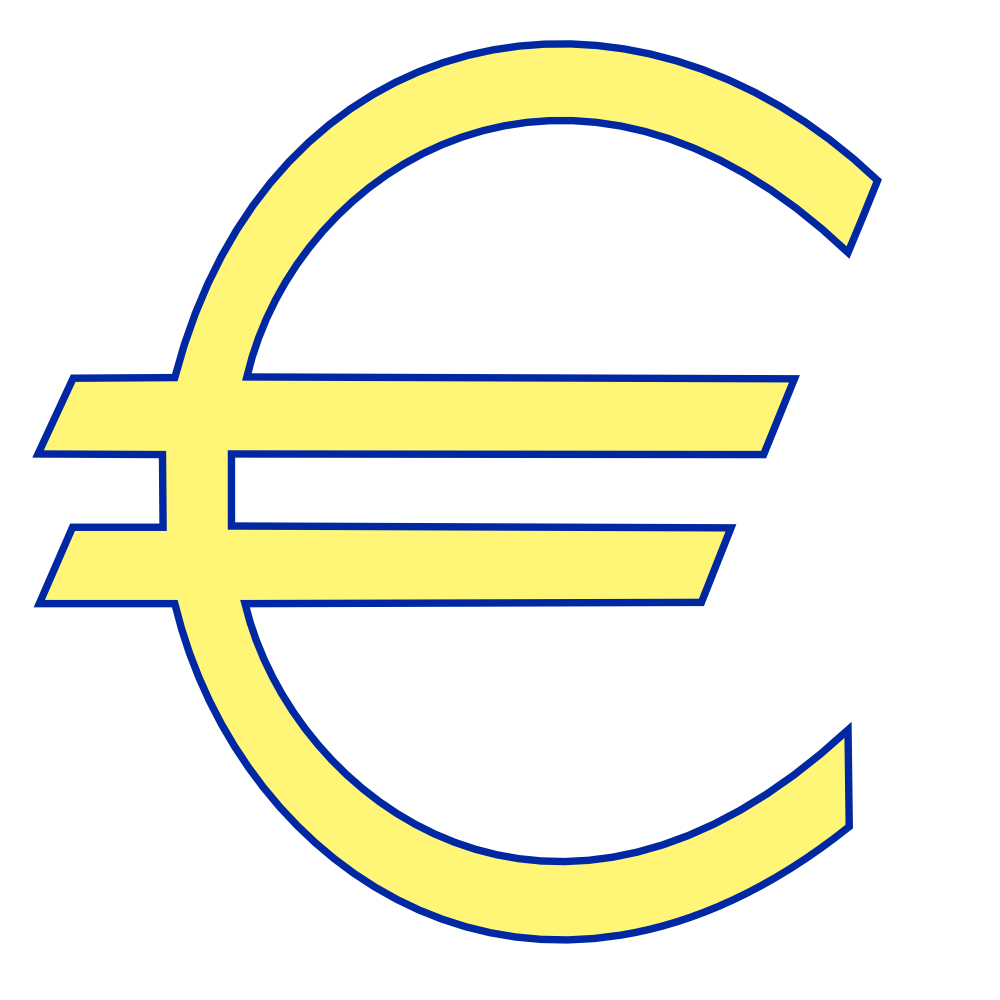 OnlineLabels Clip Art Money Euro Symbol