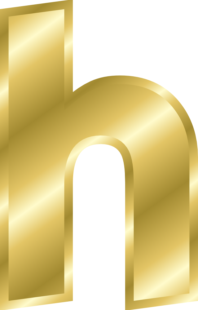 OnlineLabels Clip Art - Effect Letters Alphabet Gold