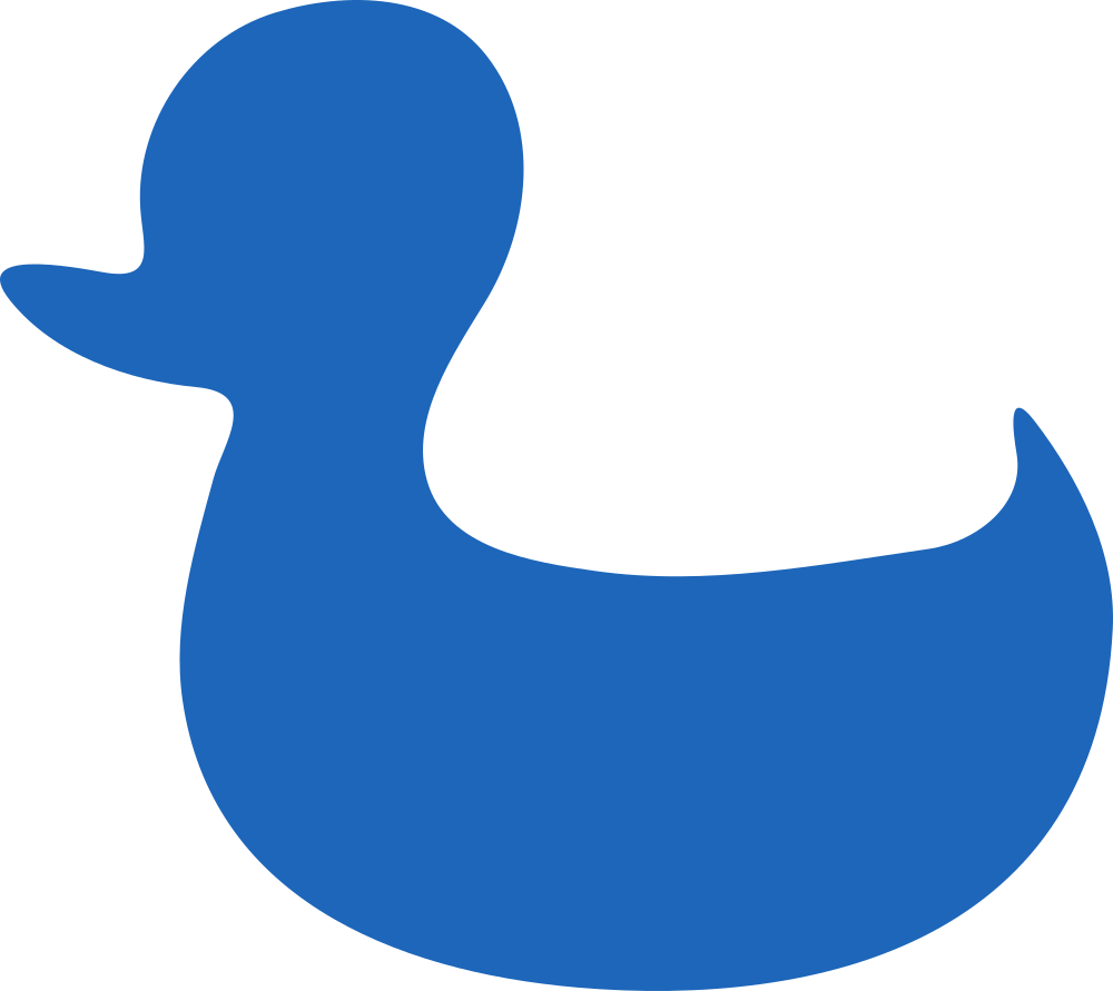 OnlineLabels Clip Art - Blue Duck