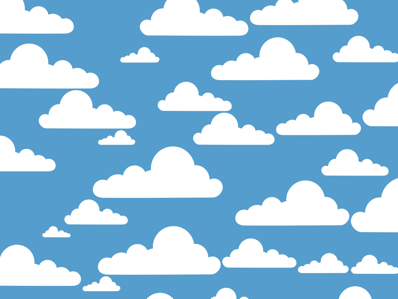 OnlineLabels Clip Art - Simple Clouds