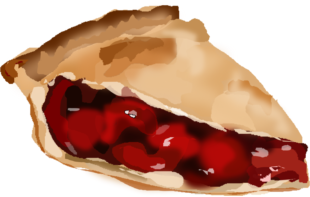 OnlineLabels Clip Art - Slice Of Cherry Pie