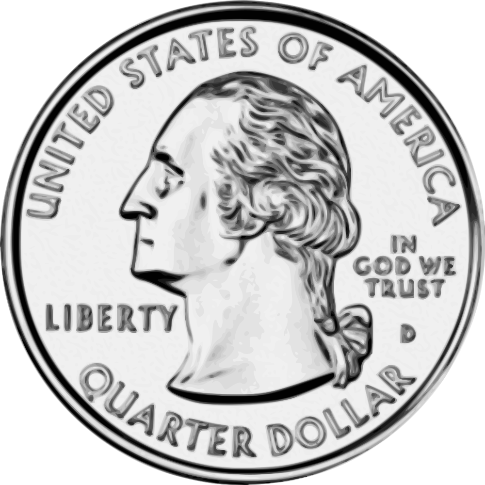 OnlineLabels Clip Art United States Quarter Front