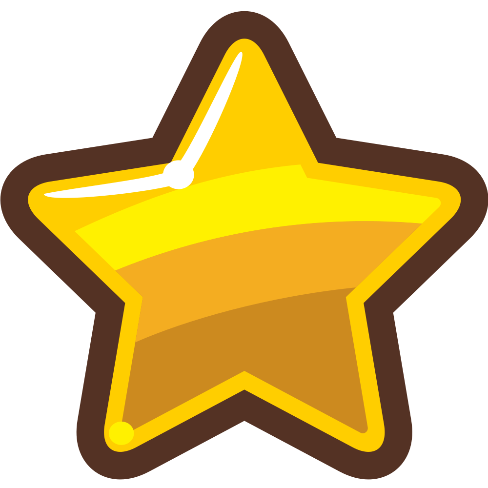 Cartoon Gold Star 123595