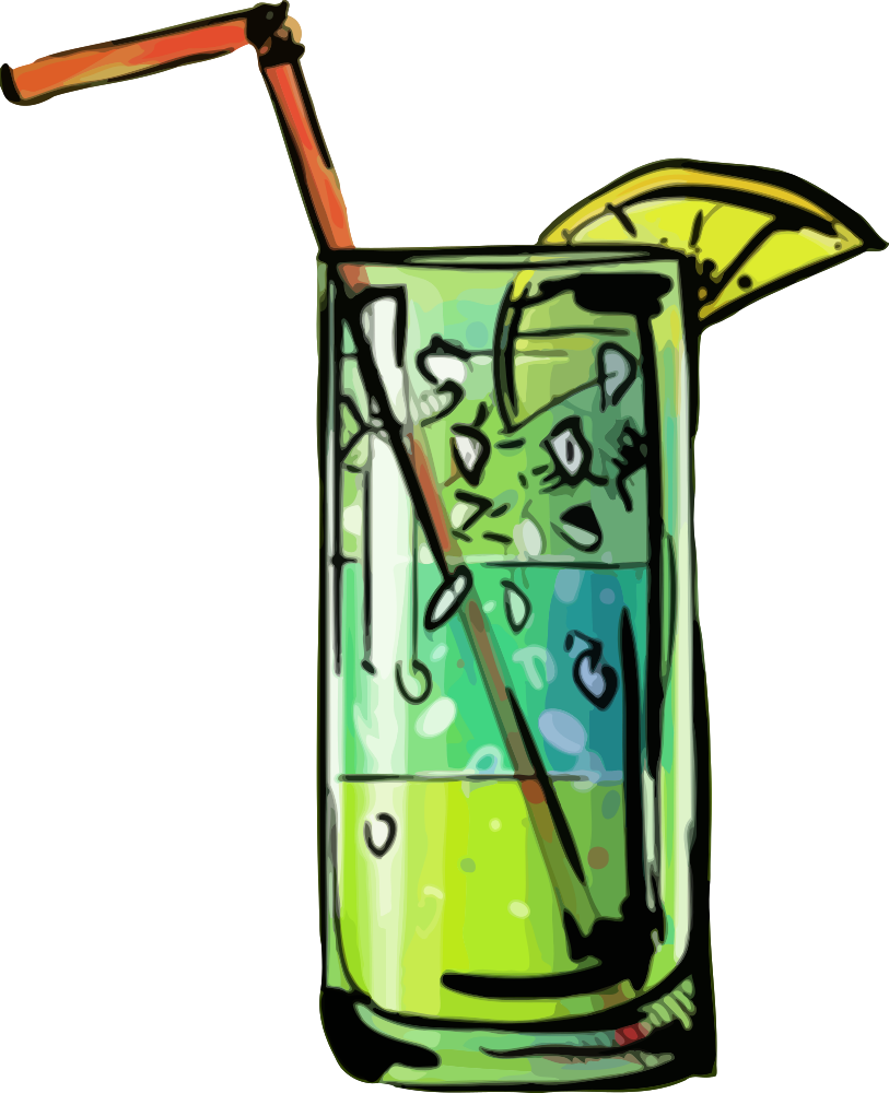 OnlineLabels Clip Art - Blue Lagoon Cocktail