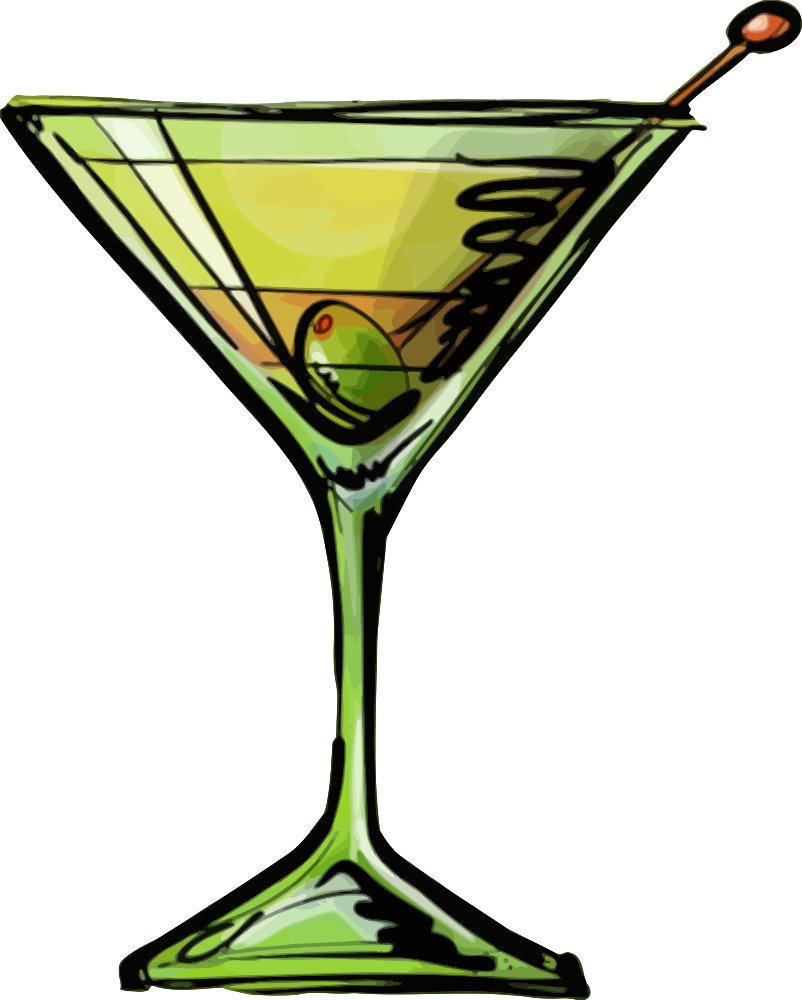 OnlineLabels Clip Art - Dirty Martini Cocktail