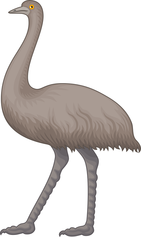 OnlineLabels Clip Art - Emu 2