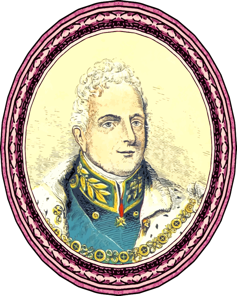 Download OnlineLabels Clip Art - King William IV (Framed)