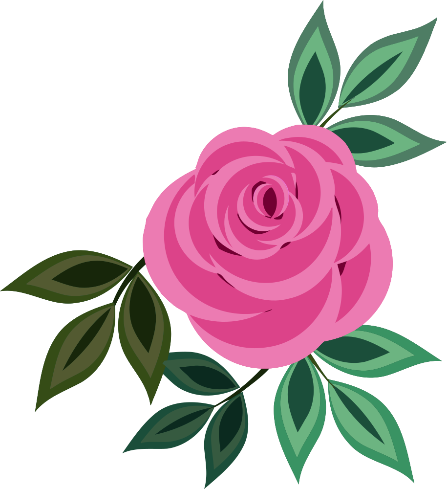 Download OnlineLabels Clip Art - Rose 20 (Pink)