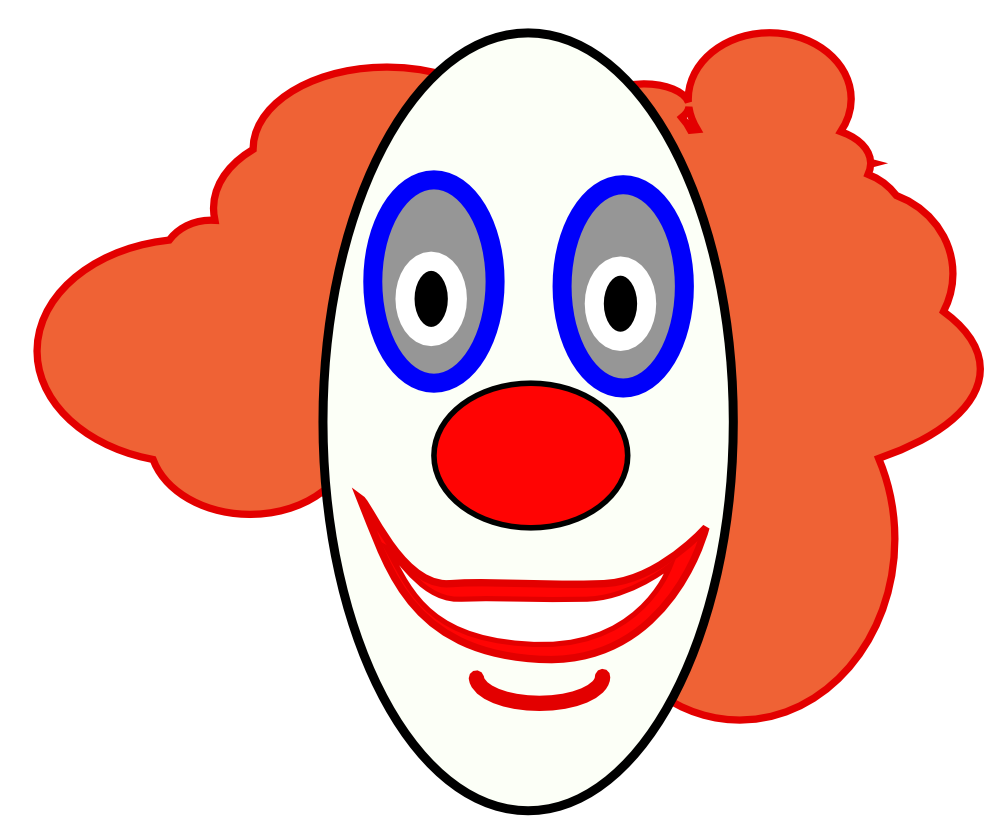 clown mask clipart free - photo #9