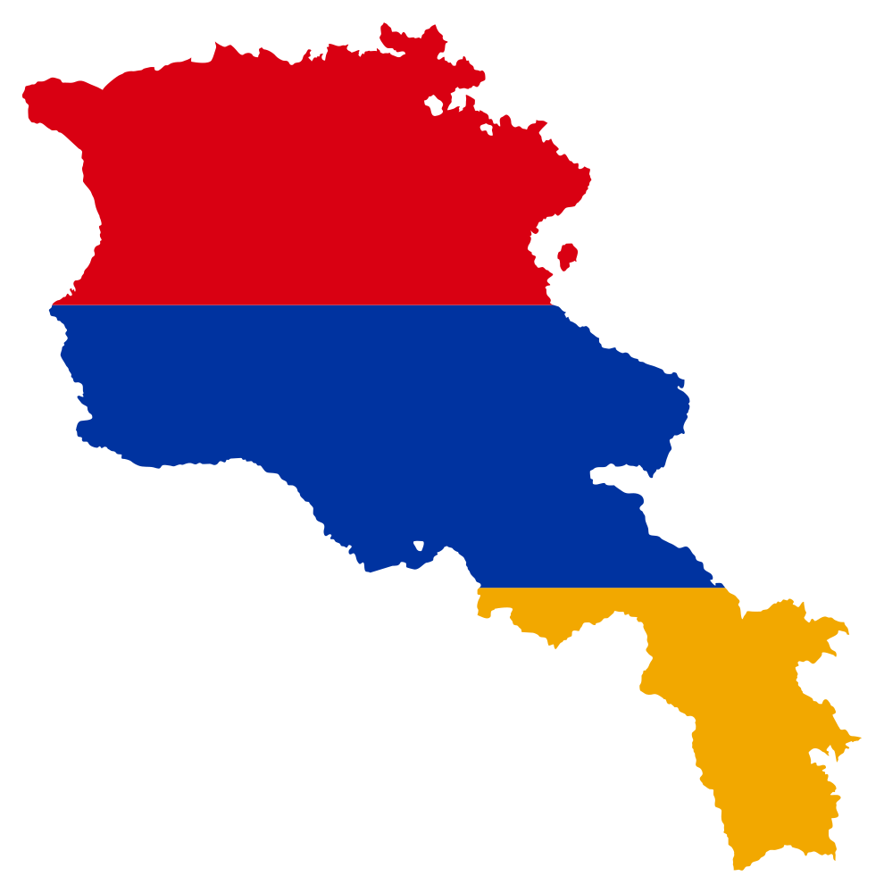 OnlineLabels Clip Art - Armenia Map Flag