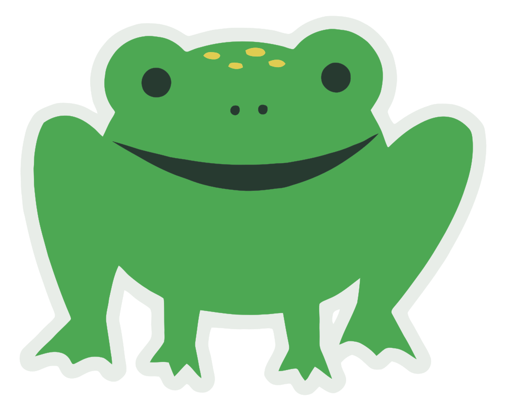 OnlineLabels Clip Art - Cartoony Frog