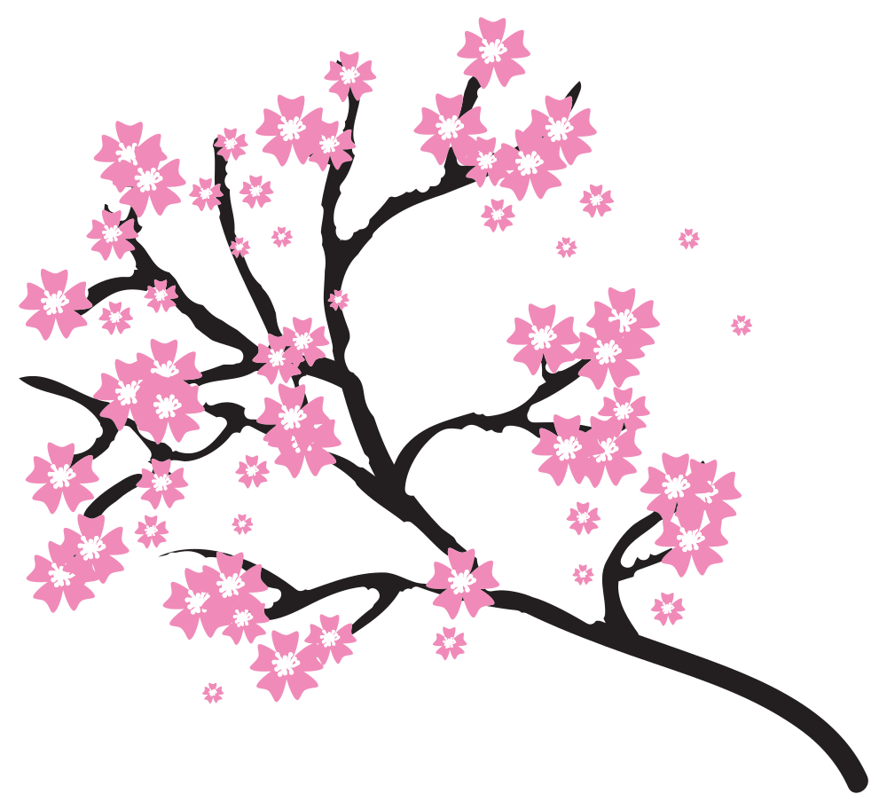 OnlineLabels Clip Art Cherry Blossoms