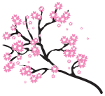 OnlineLabels Clip Art Flowers Sakura2
