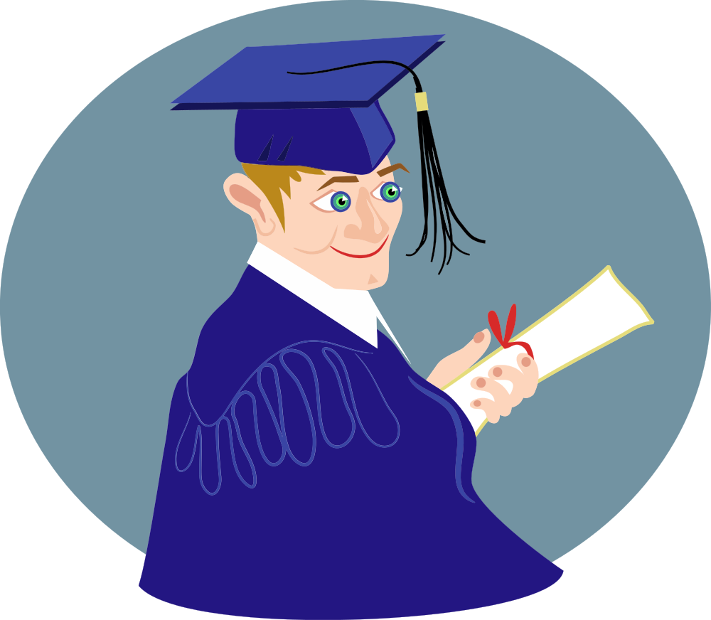 Download OnlineLabels Clip Art - Graduation Boy