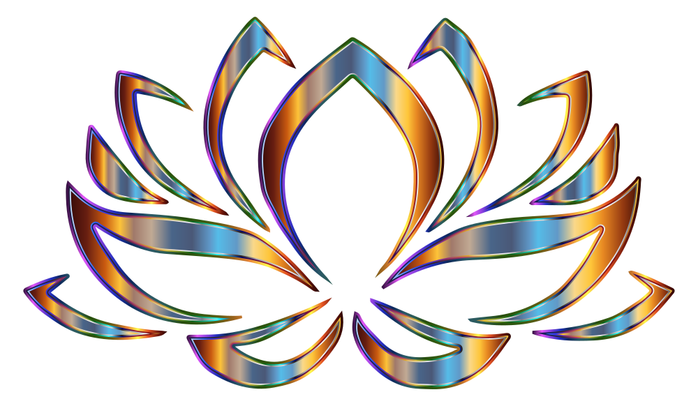 Download OnlineLabels Clip Art - Psychedelic Lotus Flower