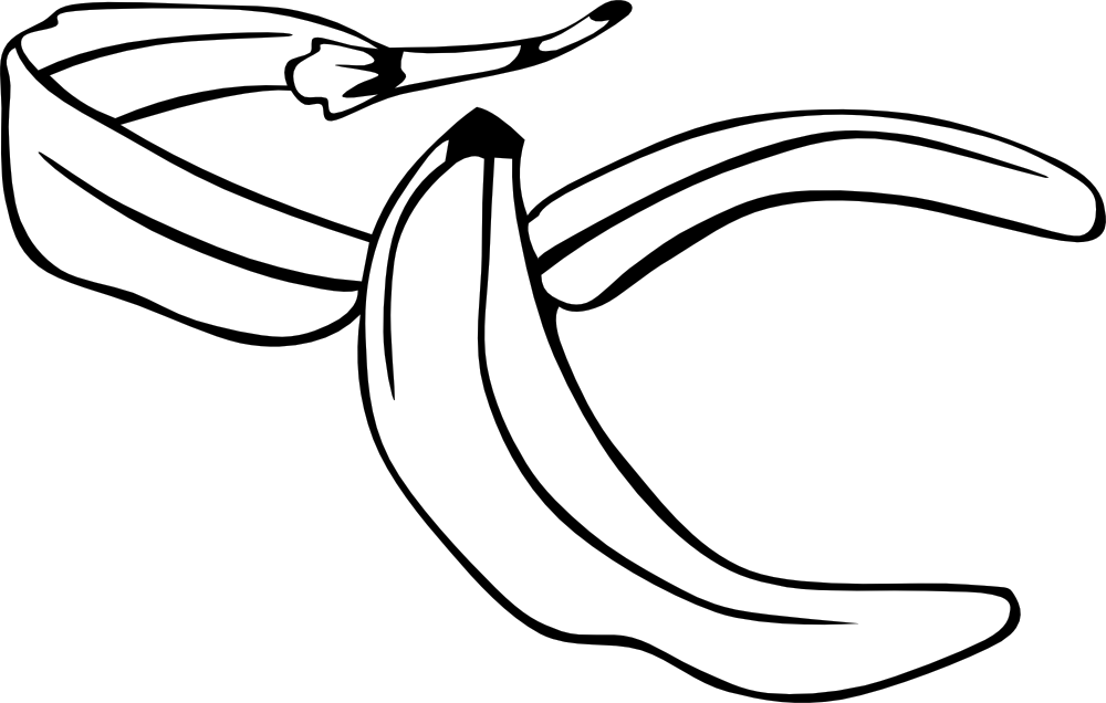 OnlineLabels Clip Art - Banana Peel
