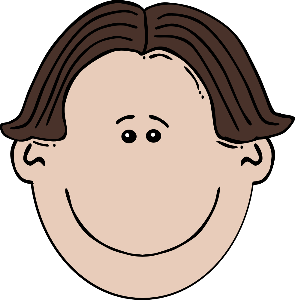 OnlineLabels Clip Art - Boy Face Cartoon