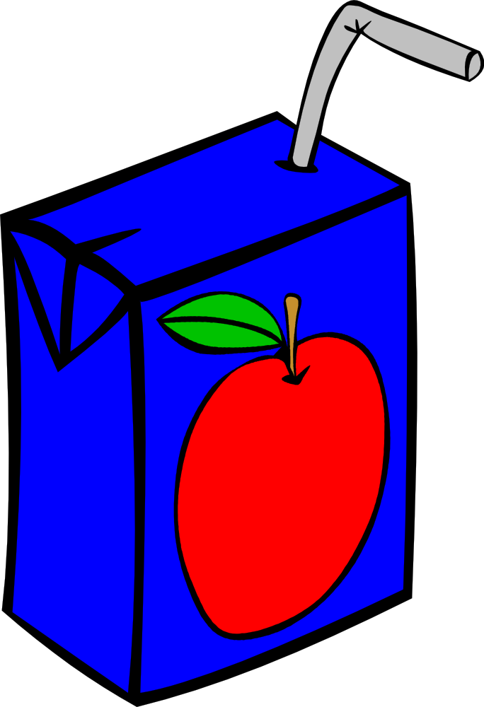 Onlinelabels Clip Art Fast Food Drinks Apple Juice Box