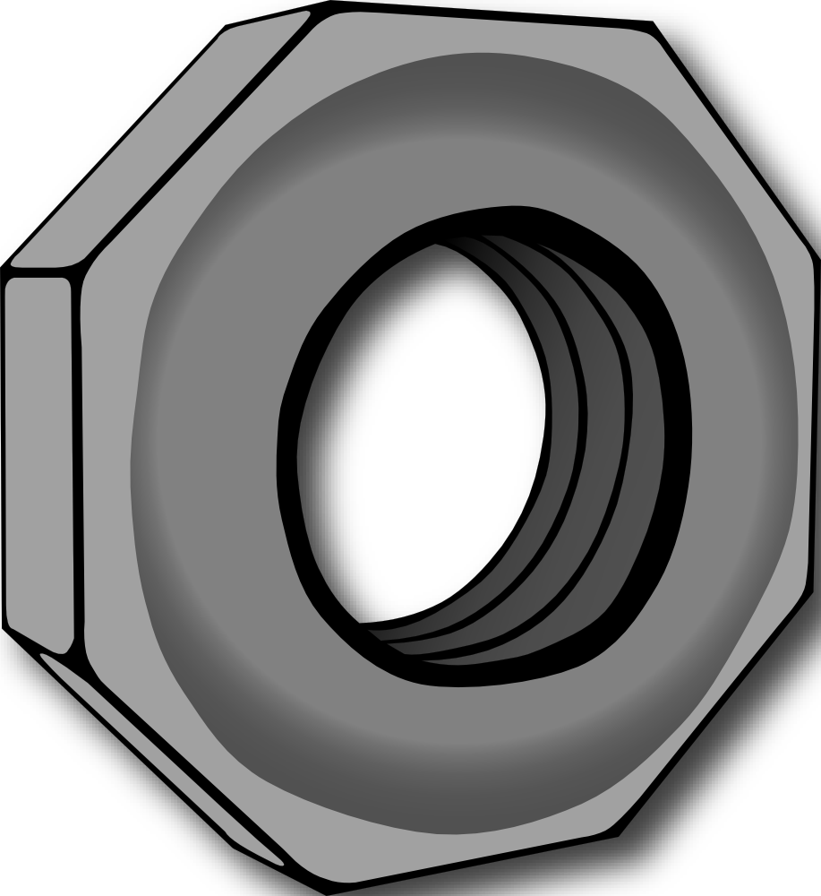 OnlineLabels Clip Art - Hex_Nut