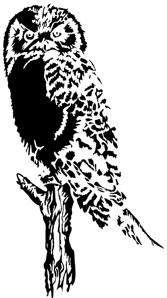 OnlineLabels Clip Art - Owl (Stylized)
