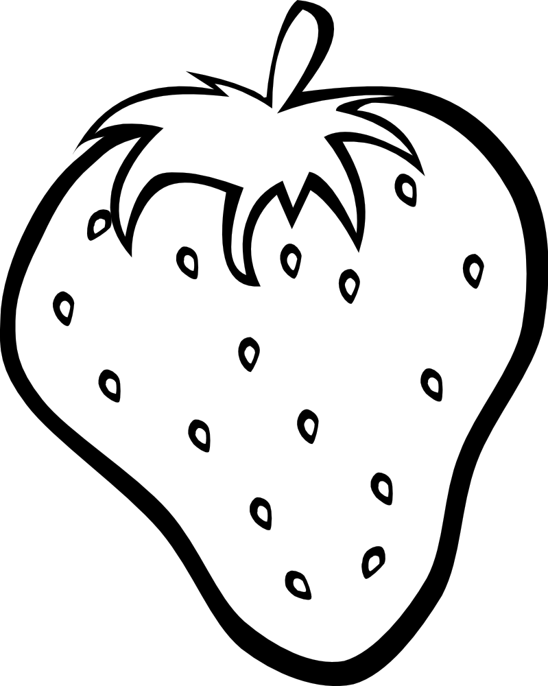 OnlineLabels Clip Art - Simple Fruit Strawberry
