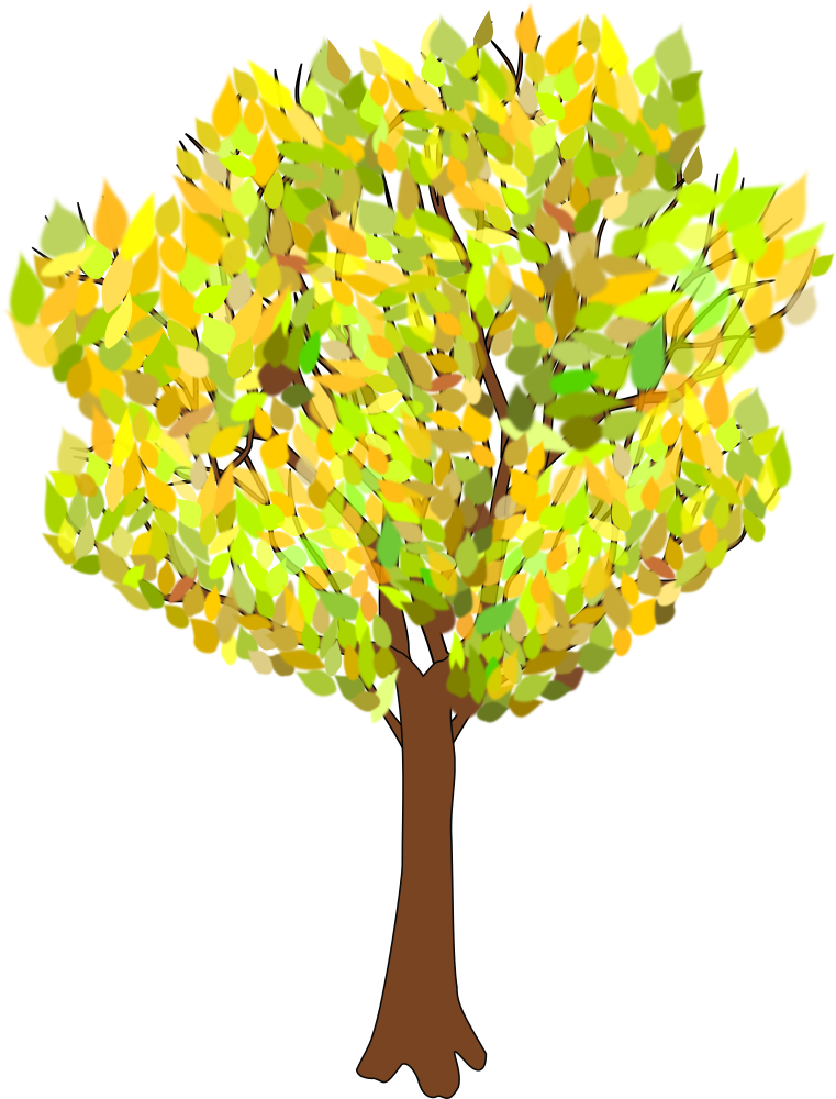 OnlineLabels Clip Art - Tree In Autumn