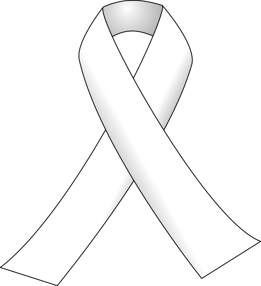 OnlineLabels Clip Art - White Ribbon