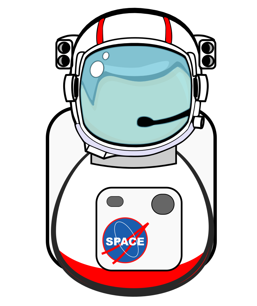 Cartoon Astronaut PSD Space Concept With Vector Illustration