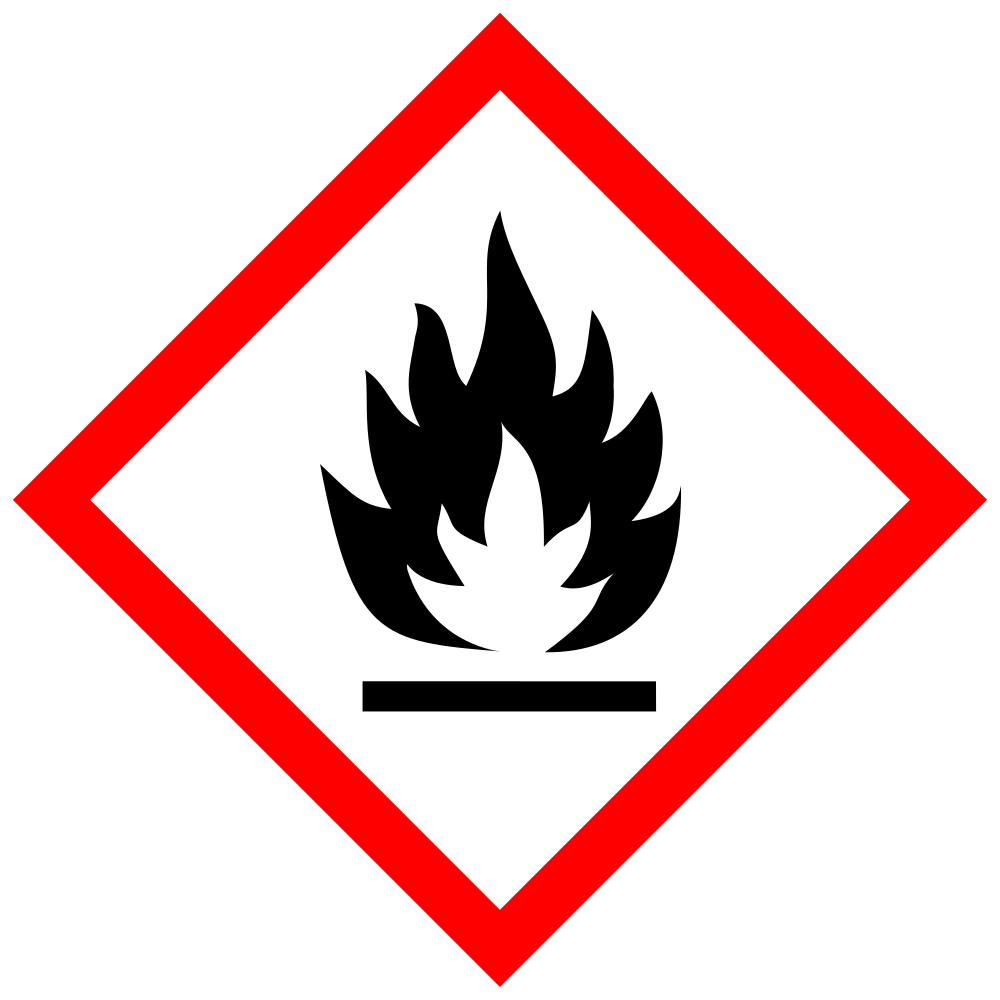 OnlineLabels Clip Art - GHS Pictogram For Flammable Substances