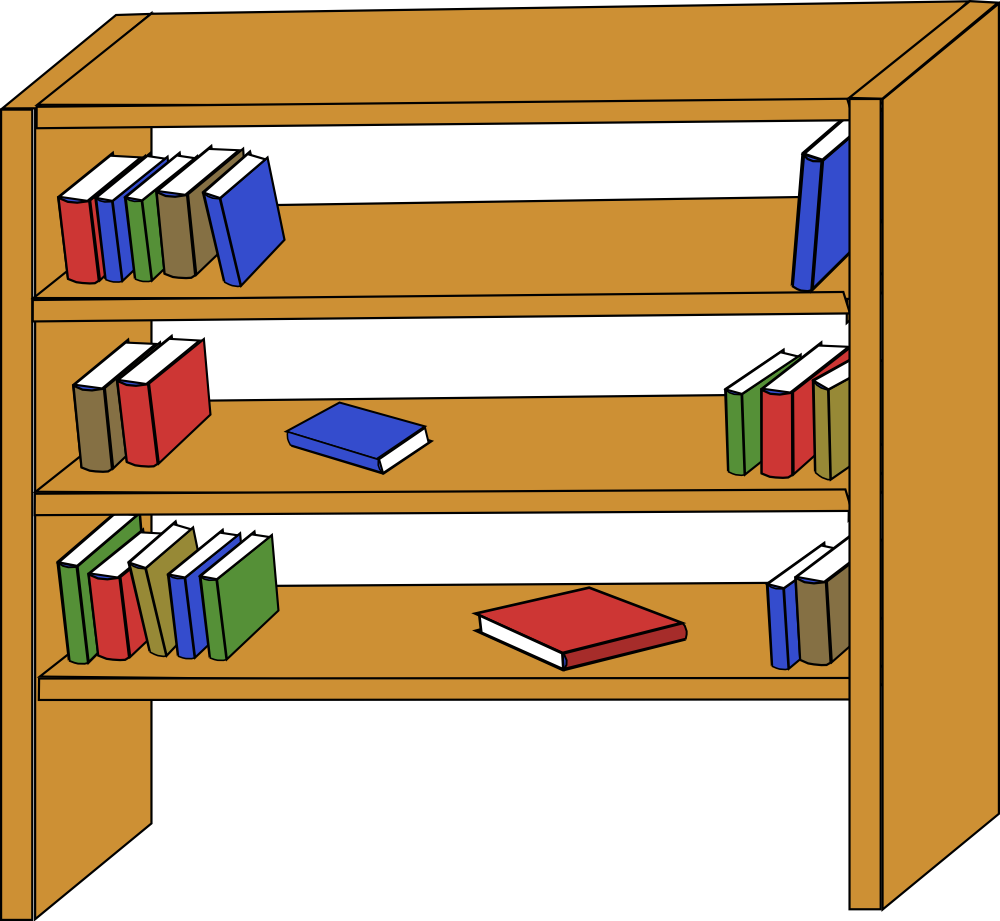 OnlineLabels Clip Art - Bookcase