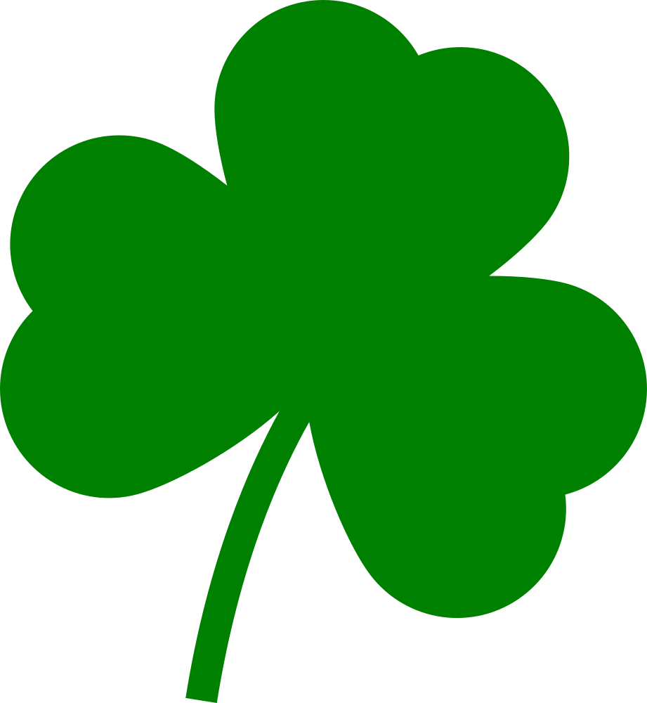 OnlineLabels Clip Art - Minimalist Clover Shape