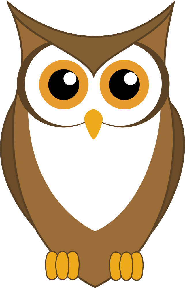 vector clip art owls-#7